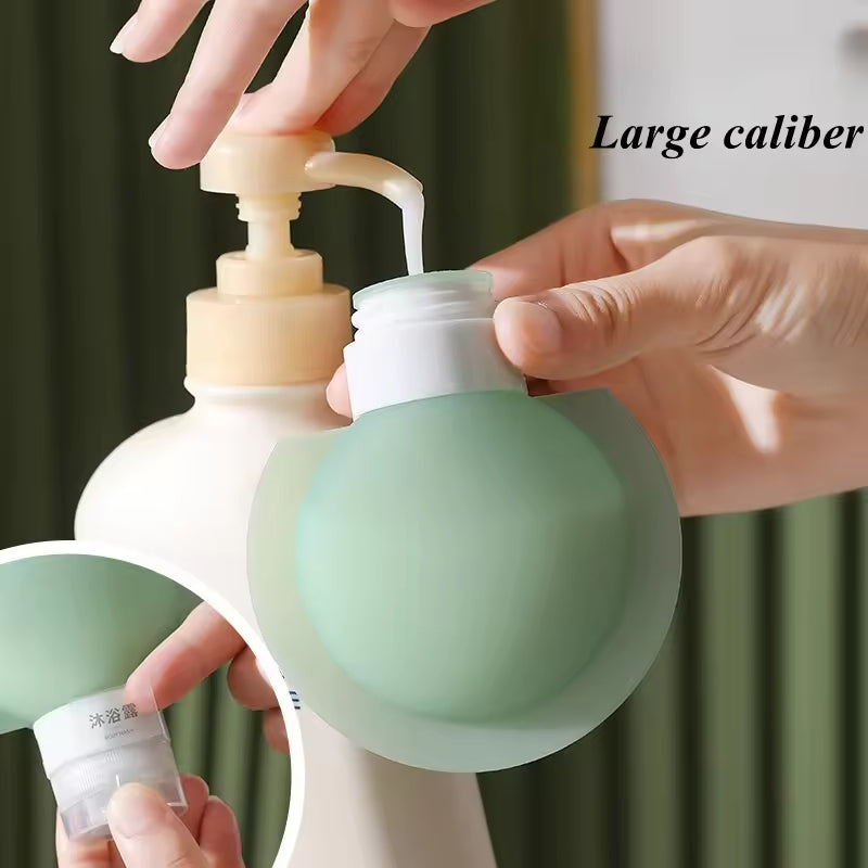 3-Piece Refillable Silicone Travel Bottle Set