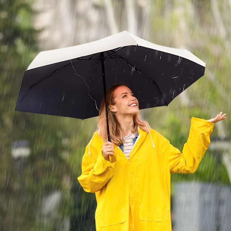 Compact UV-Protection Travel Umbrella