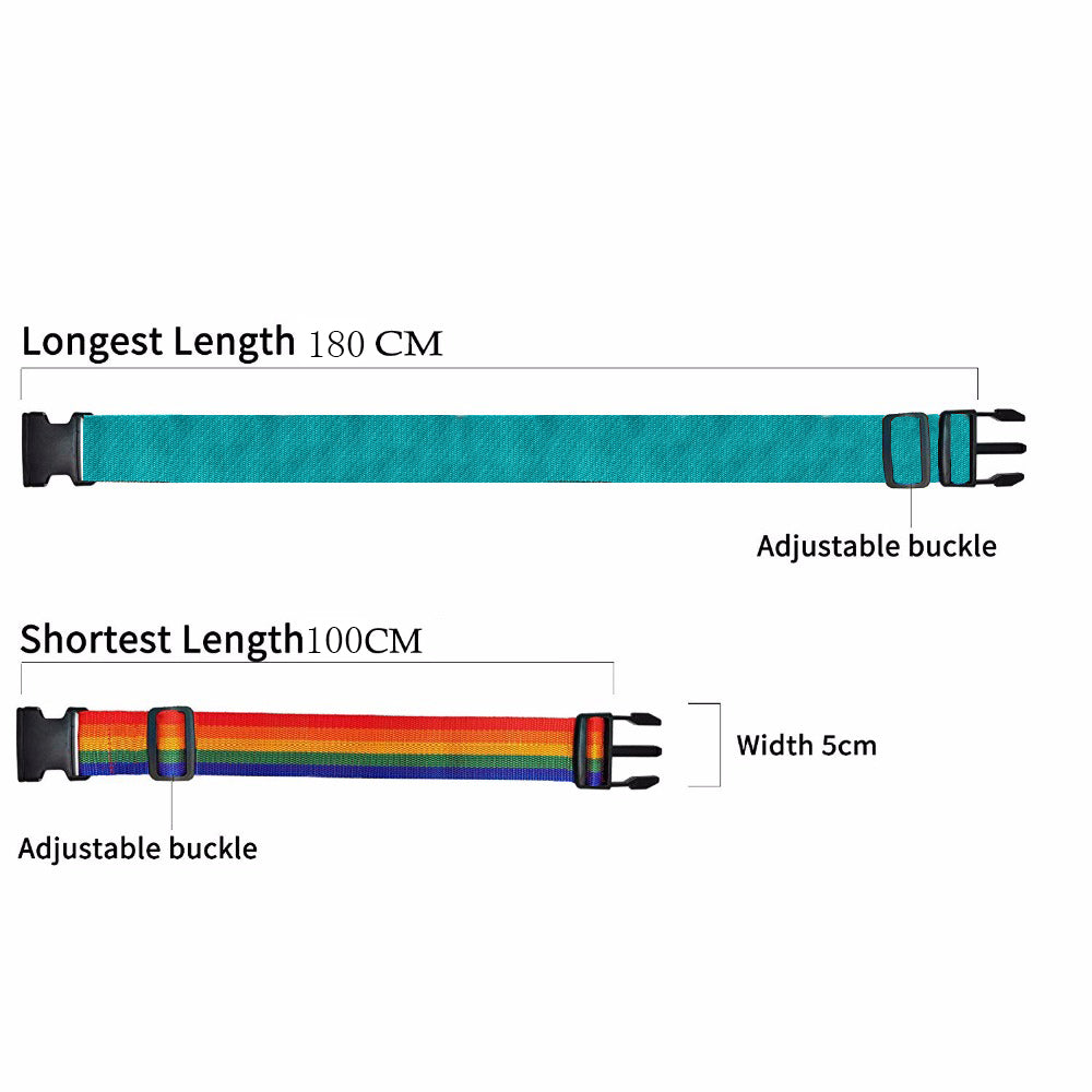 7 Colors Adjustable Nylon Lock Travel Luggage Strap product image 2