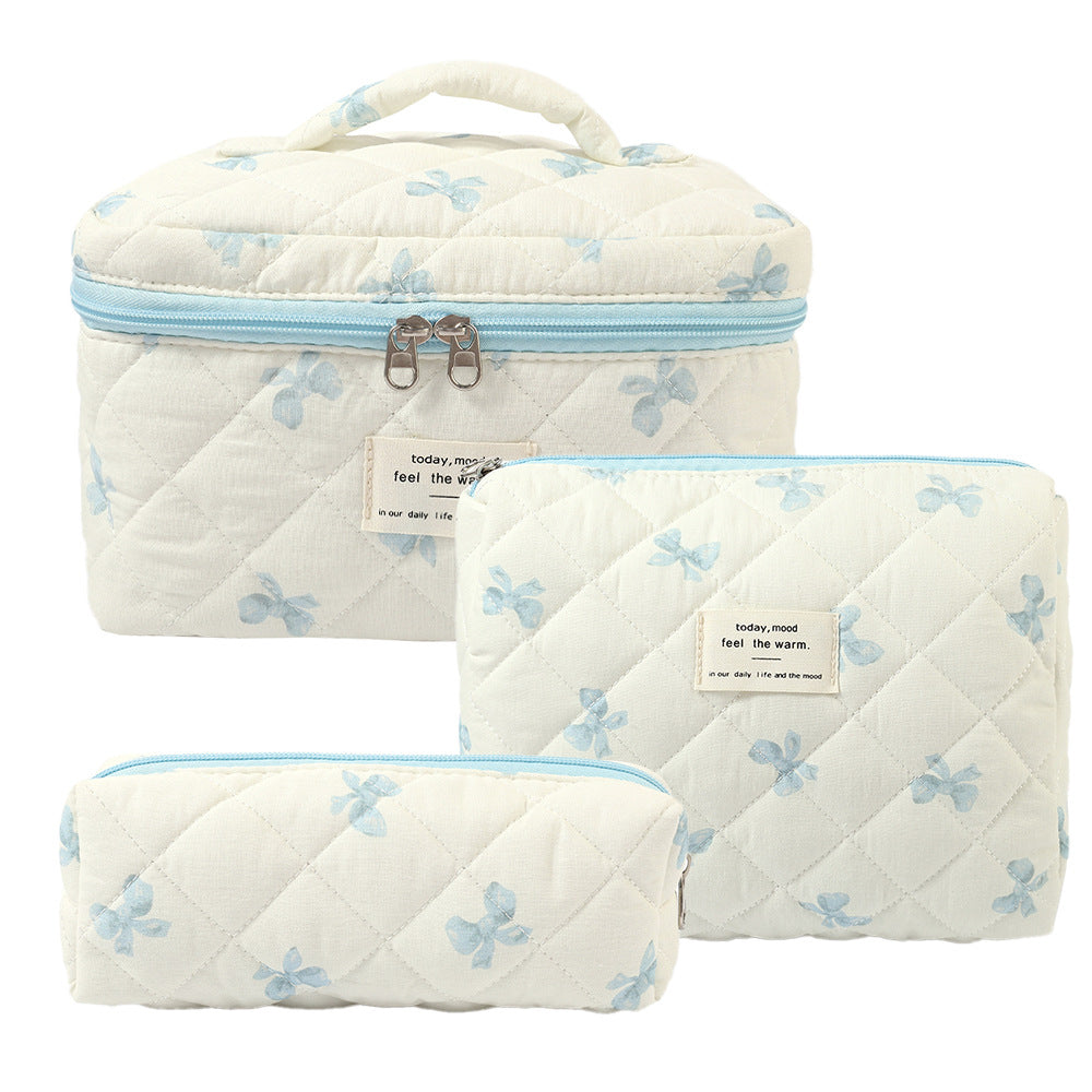 Noir Quilted Travel & Makeup Organizer