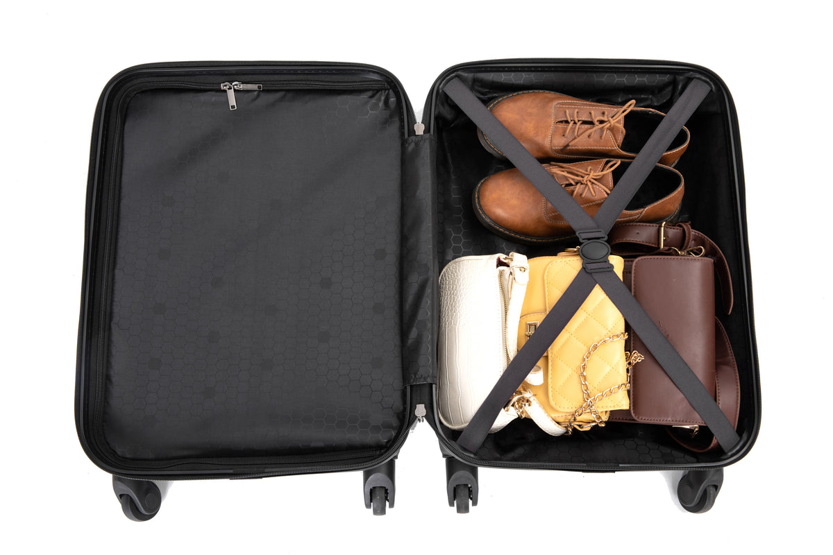 20" Carry on Luggage Lightweight Suitcase, Spinner Wheels, Black product image 8