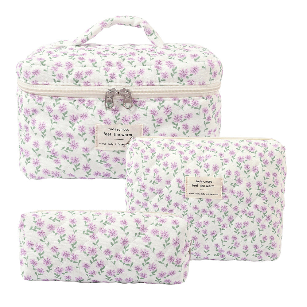 Noir Quilted Travel & Makeup Organizer