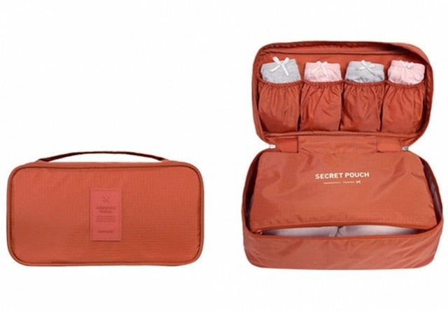 Lingerie and Toiletry Travel Organizer Pouch