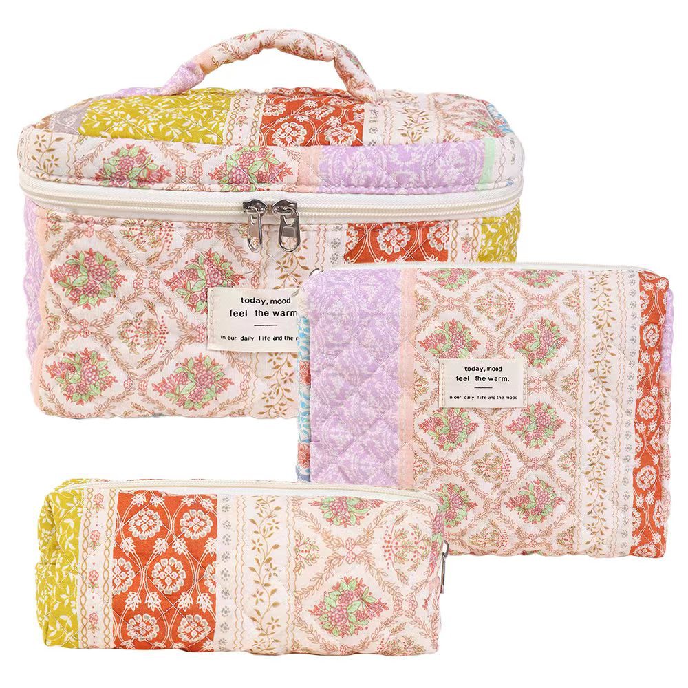 Noir Quilted Travel & Makeup Organizer