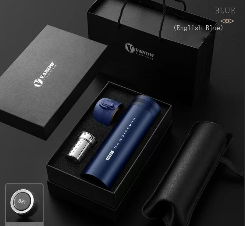 Dual-Lid Insulated Travel Mug Gift Set