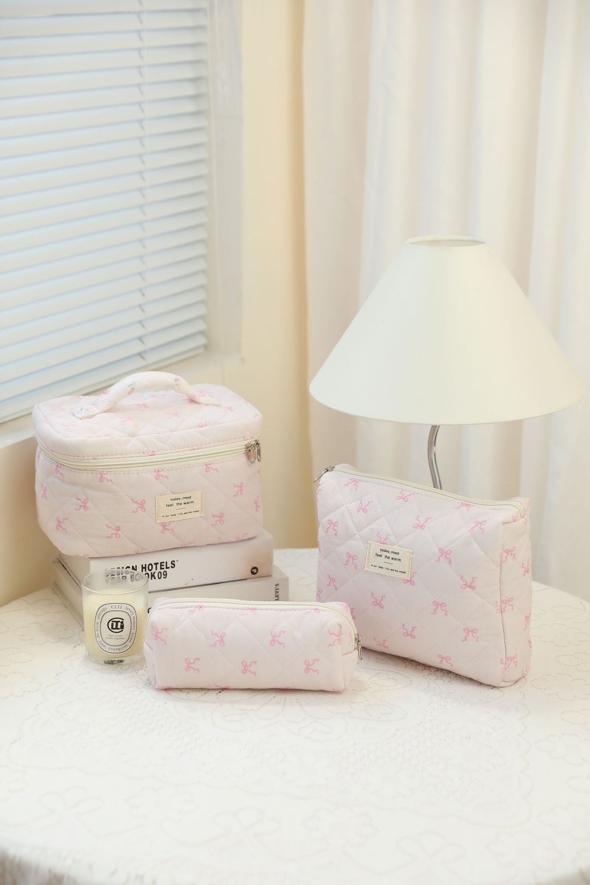 Noir Quilted Travel & Makeup Organizer