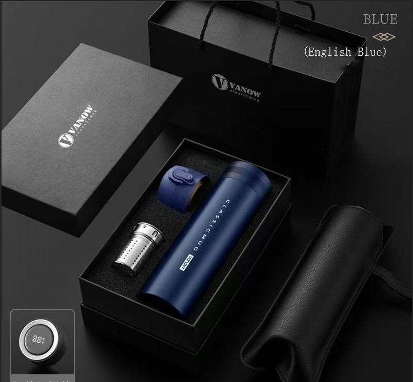 Dual-Lid Insulated Travel Mug Gift Set