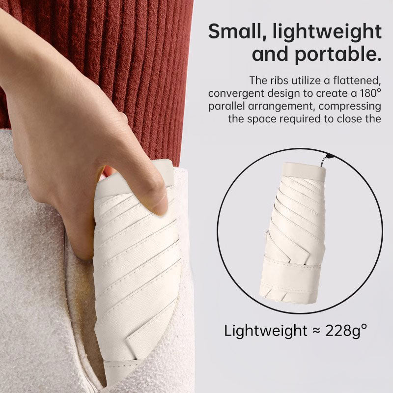 Compact UV-Protection Travel Umbrella
