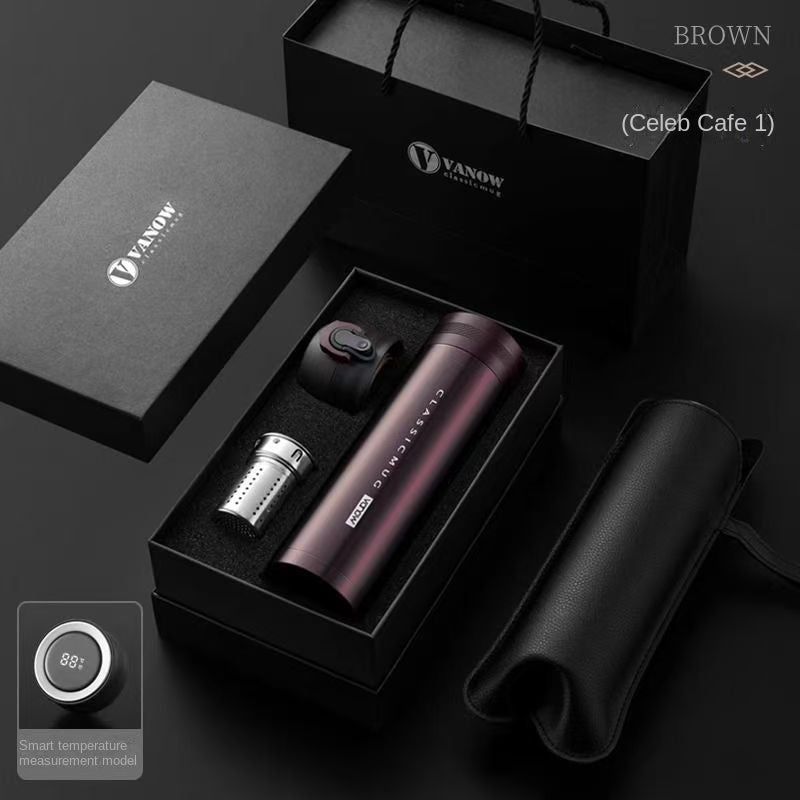 Dual-Lid Insulated Travel Mug Gift Set