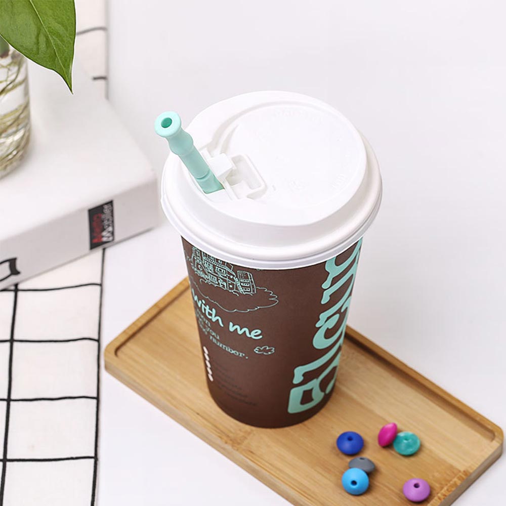 Collapsible Silicone Travel Straw with Case