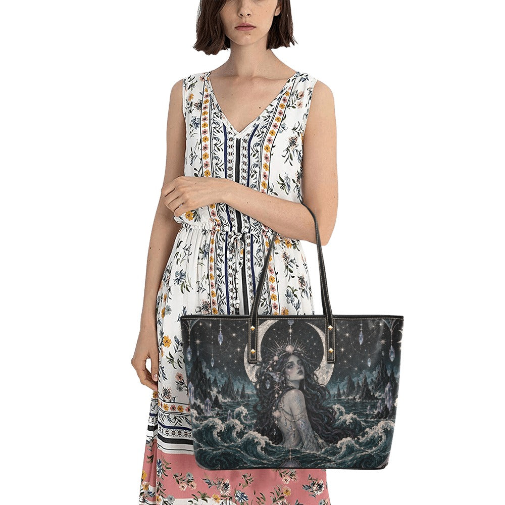 LUNA Moonlit Siren Faux Leather Tote