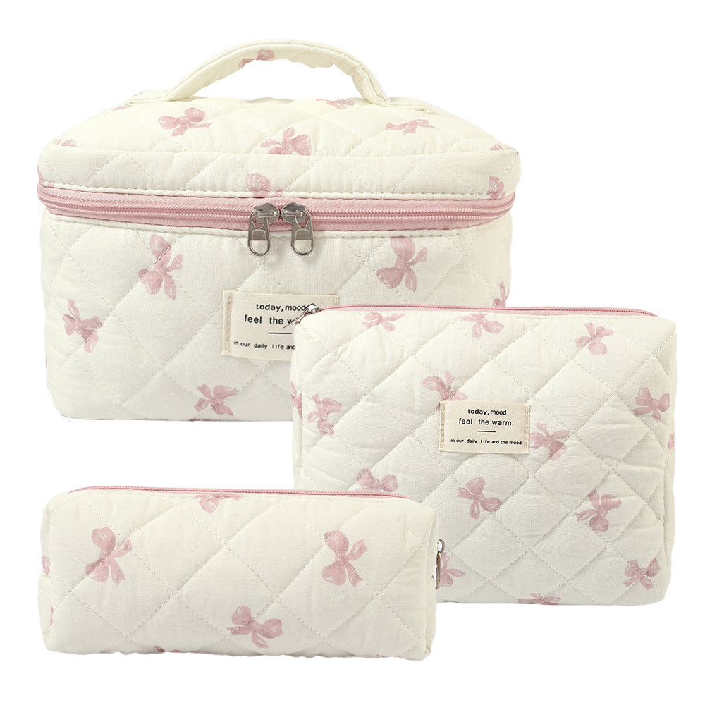 Noir Quilted Travel & Makeup Organizer