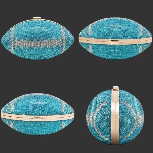 Game Day Glam Rhinestone Football Bag