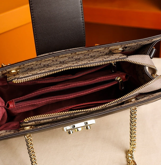Genuine Leather Luxe Shoulder Bag