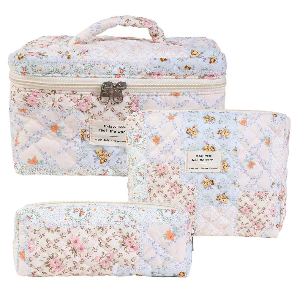 Noir Quilted Travel & Makeup Organizer
