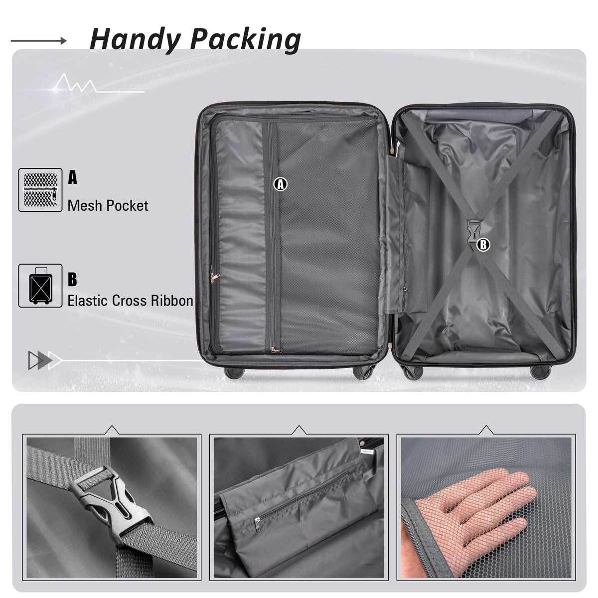 Expandable Spinner Wheel 2 Piece Luggage Set product image 5