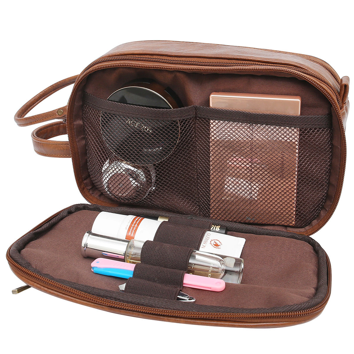 Faux Leather Toiletry & Organizer Cosmetics Bag Travel Organizer product image 6