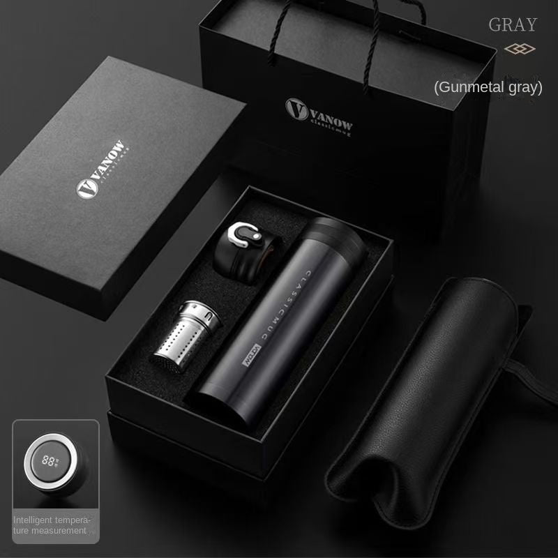Dual-Lid Insulated Travel Mug Gift Set