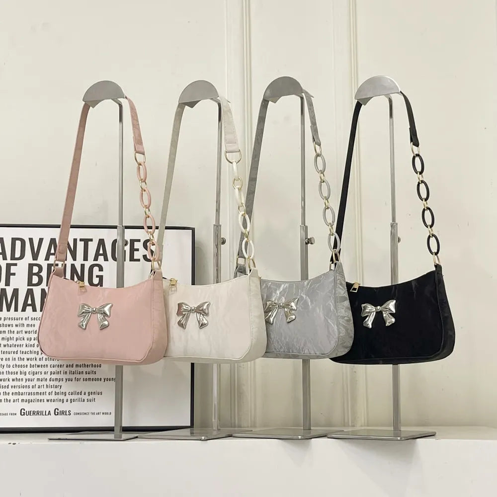 Bow Faux Leather Shoulder Bag product image 2