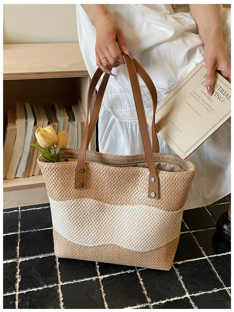 Medium Sized Woven Tote Bag
