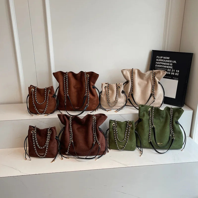 Chain-Handle Everyday Tote Bag