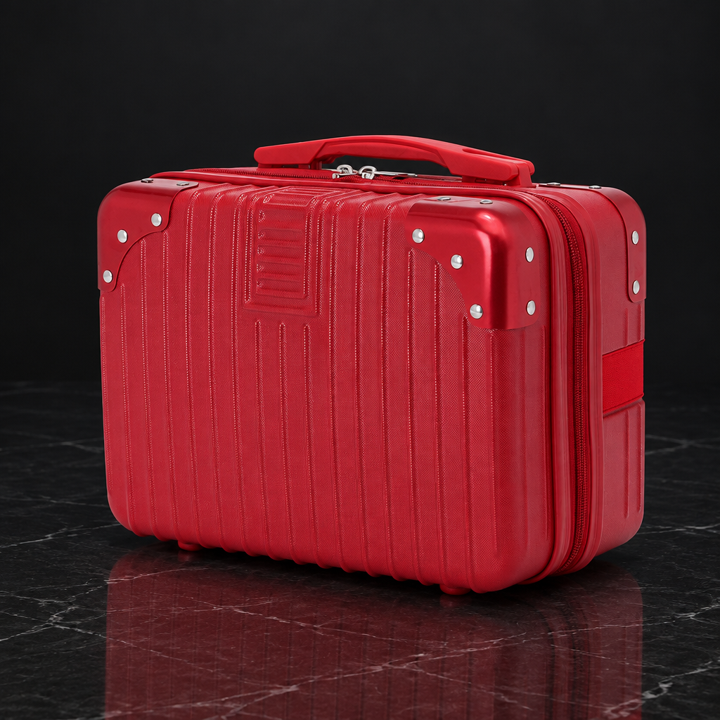 Accurate Dark Red carry-on case