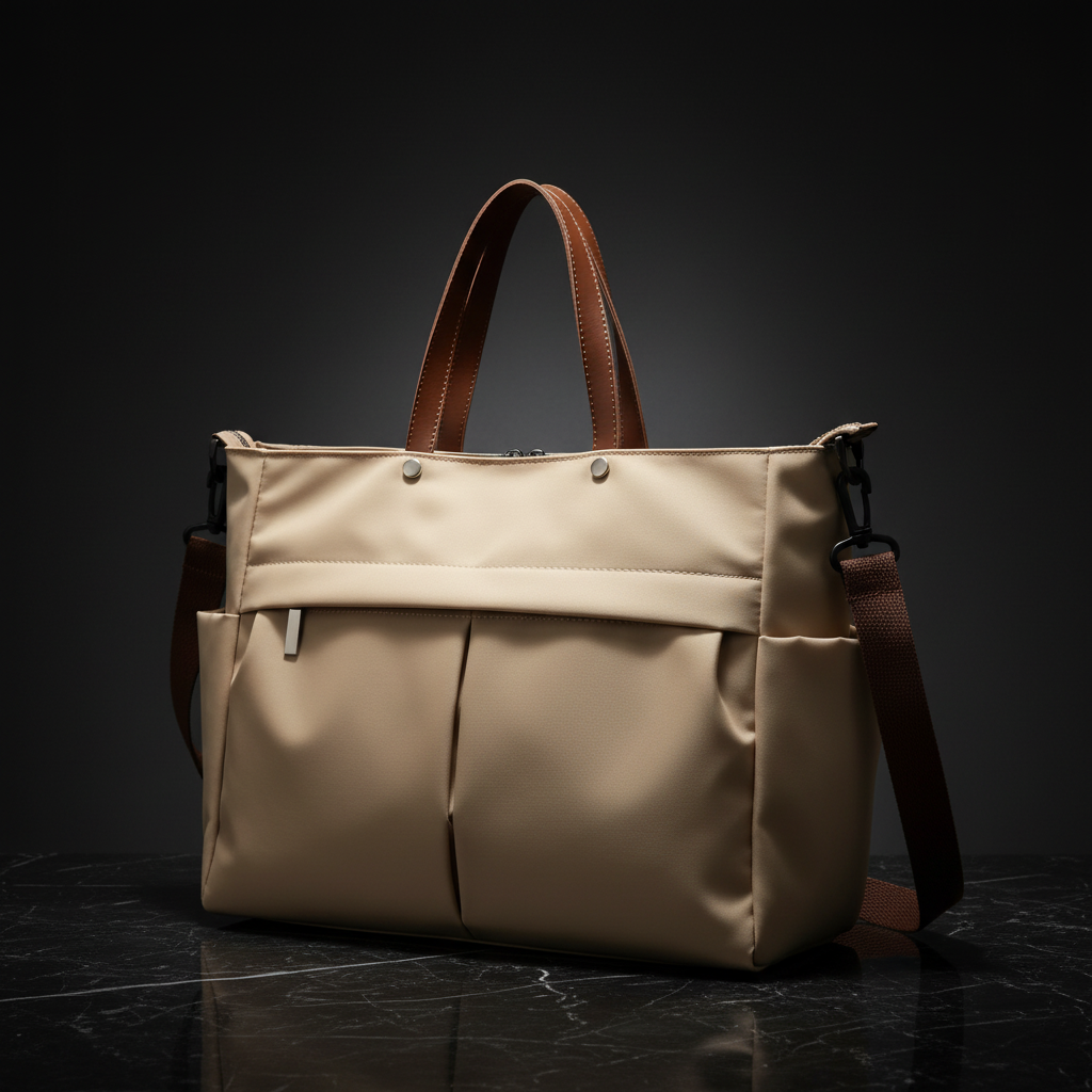 Nylon Two-Pocket Commuter Tote Tote Bags main product image