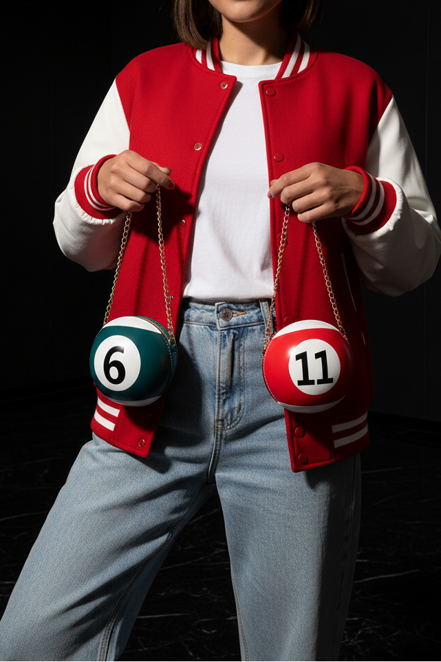 Billiard Ball Bags red varsity lifestyle