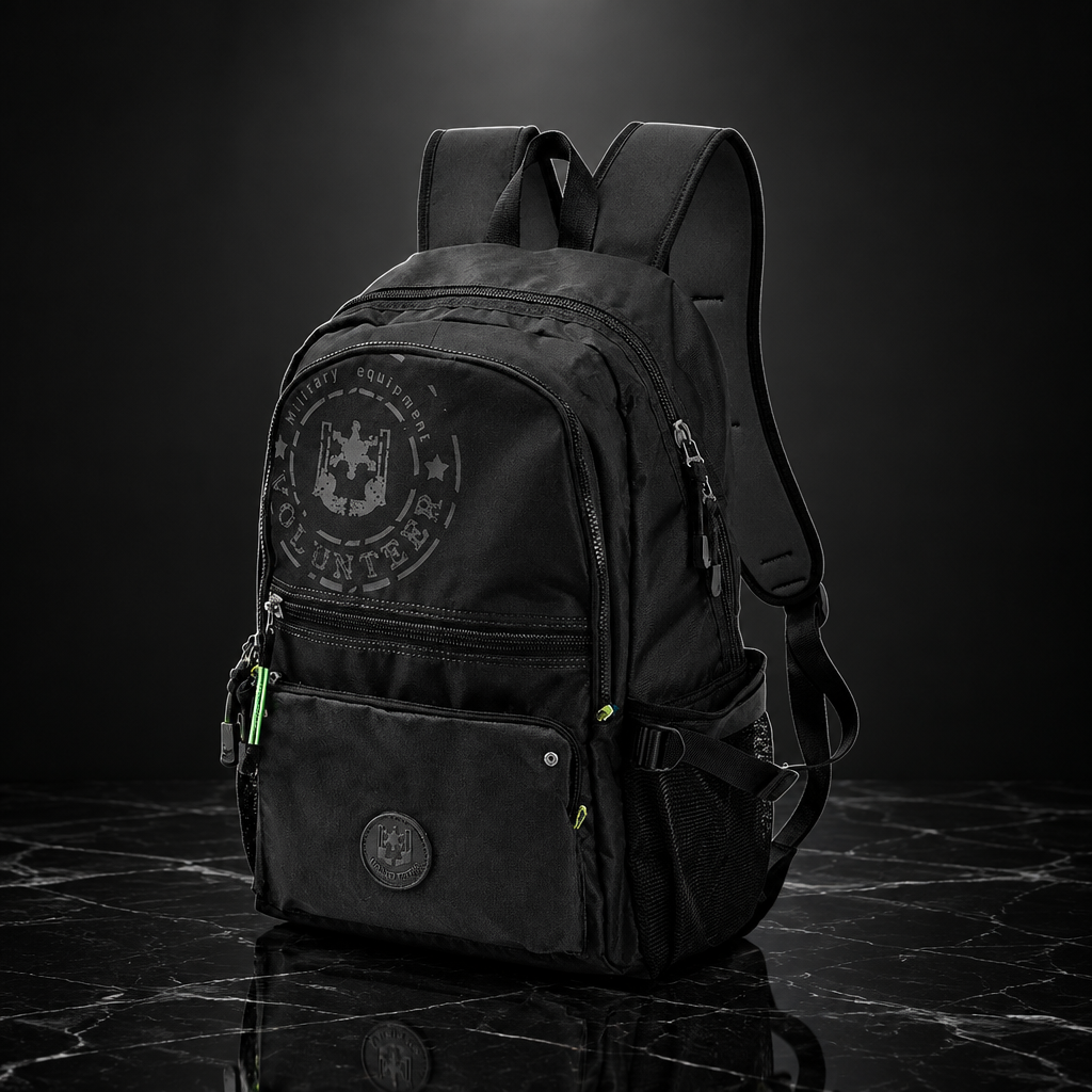 Black medium backpack
