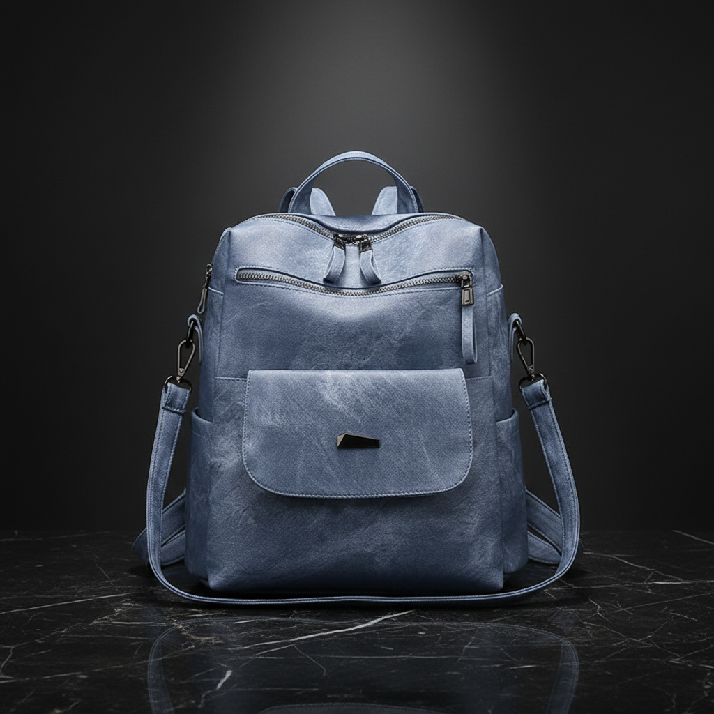 Marbled Faux Multi-Pocket Backpack Backpacks product image 4