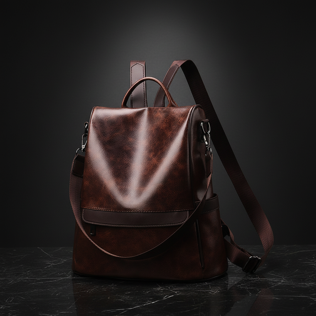 Faux Multi-Pocket Travel Backpack Backpacks main product image