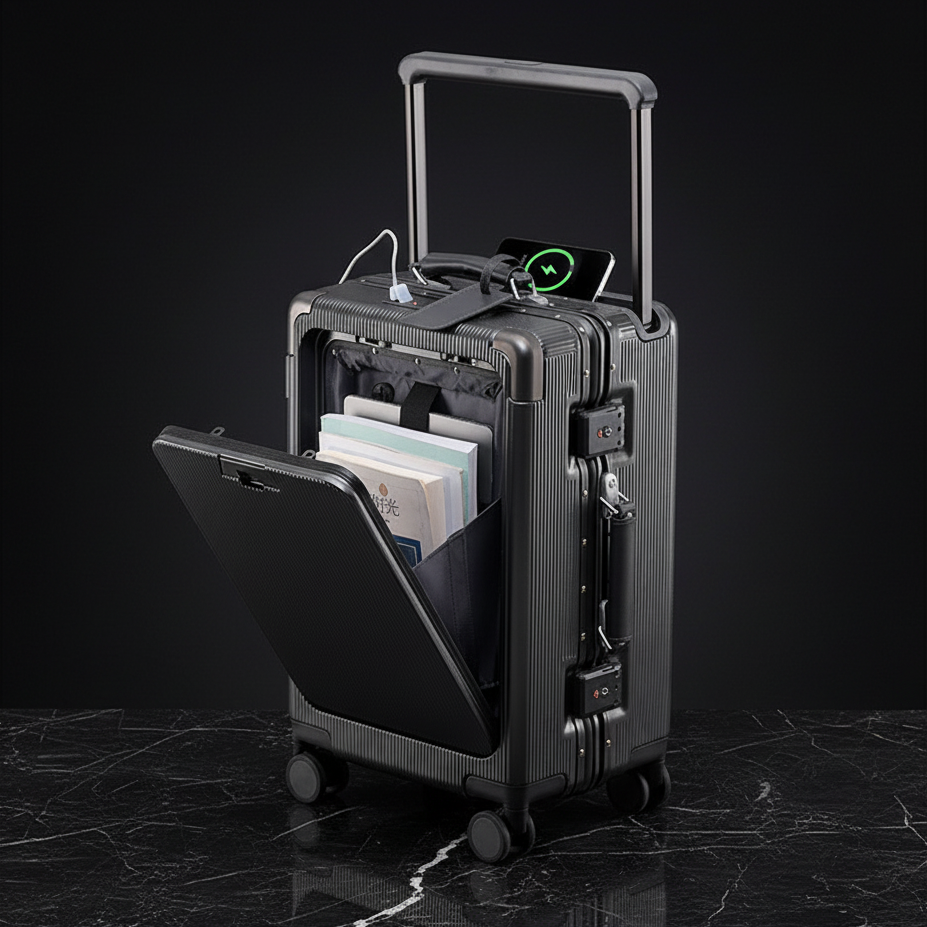 Draw-bar suitcase preview 4