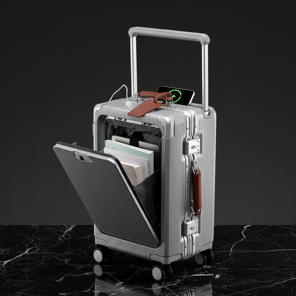Draw-bar suitcase preview 5