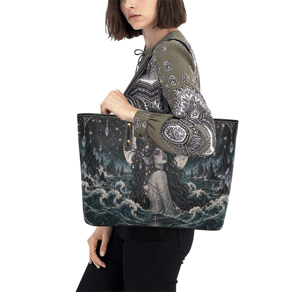LUNA Moonlit Siren Faux Leather Tote