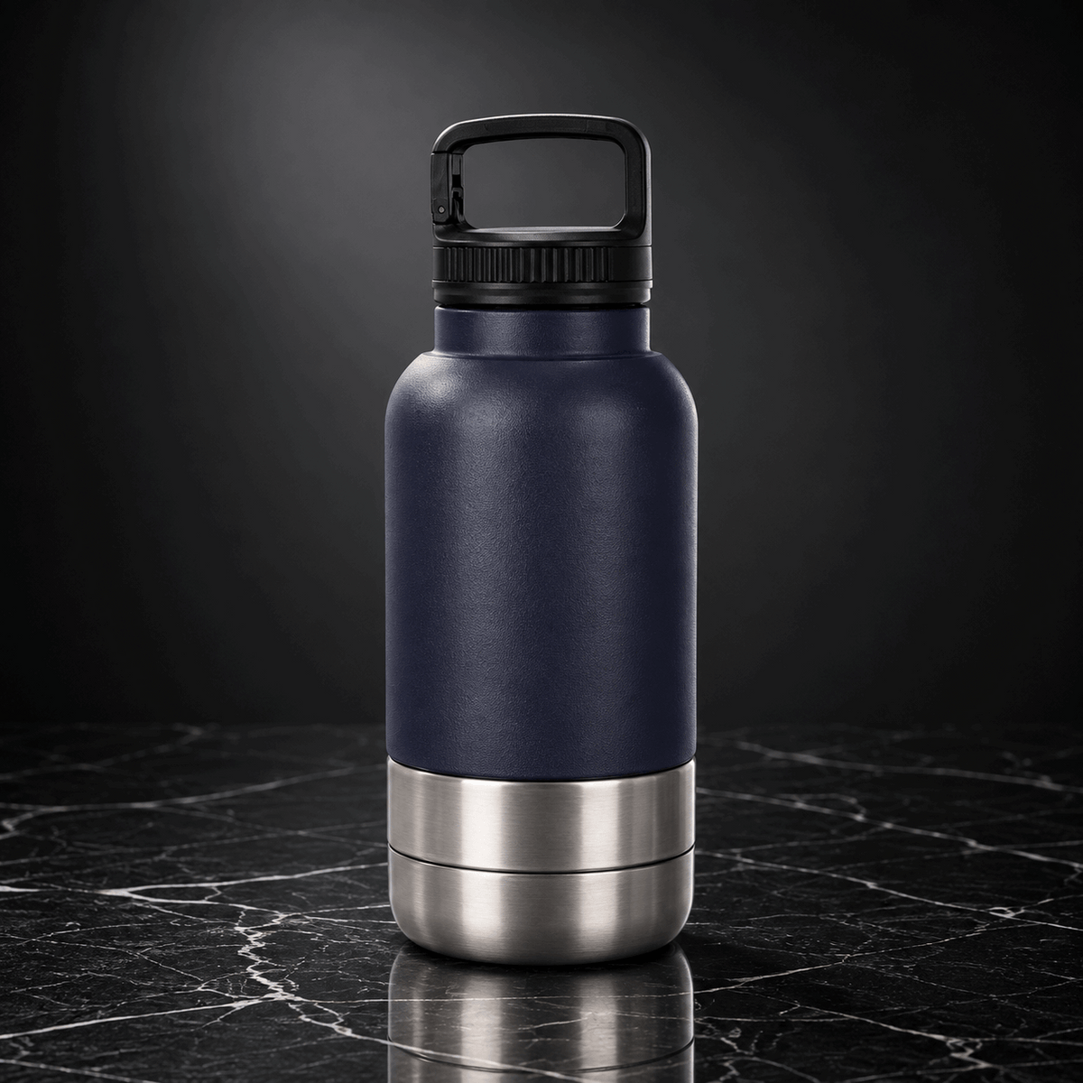 Outdoor Thermal Pet Feeder Water Bottle Screw-on