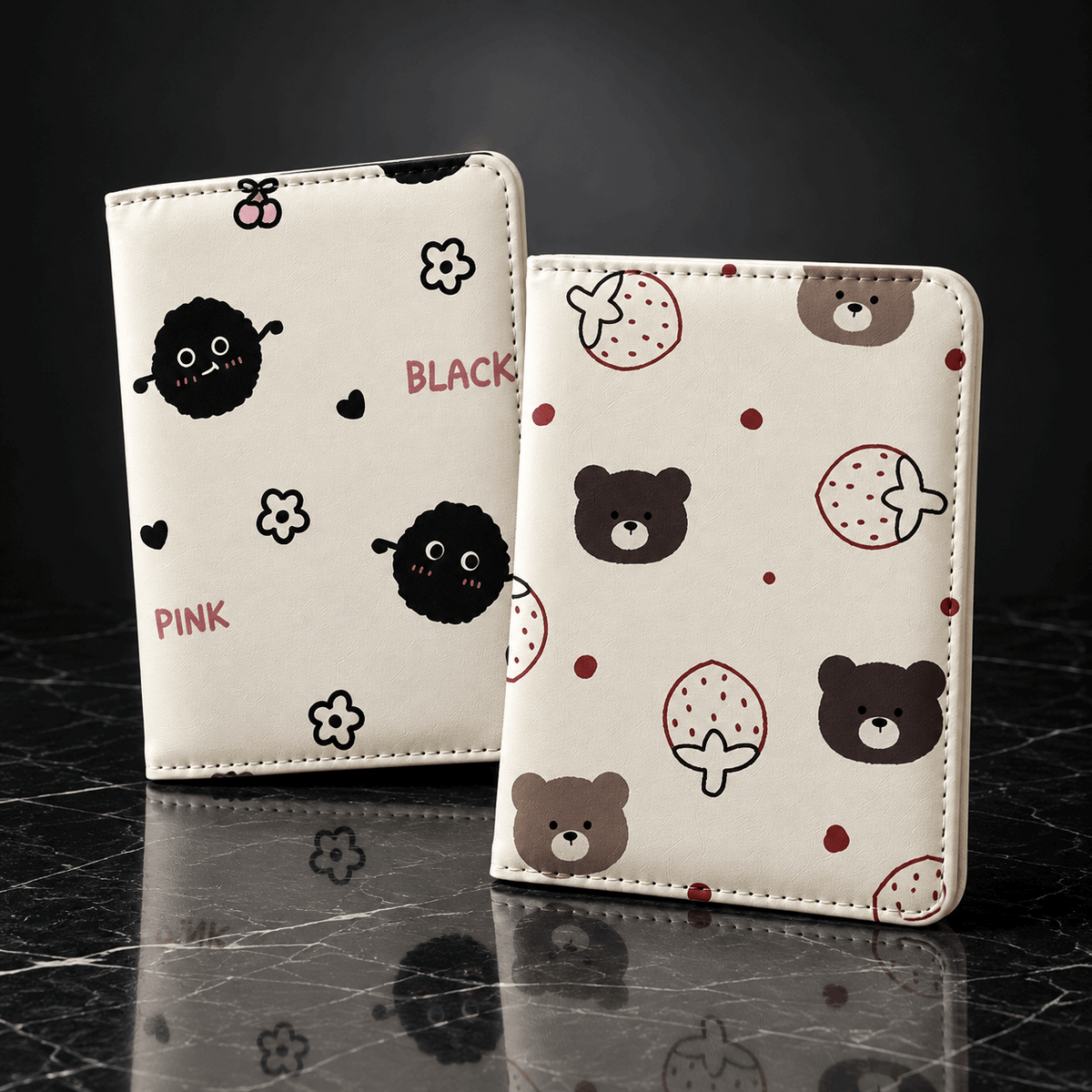 Cute Bear Series Passport Holder Document Wallet main product image