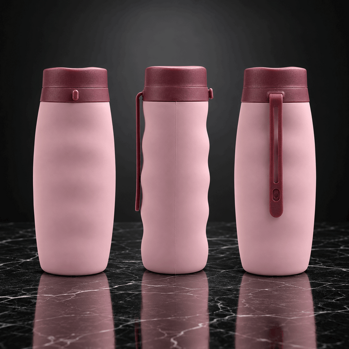 Portable Collapsible Traveling Silicone Water Bottle product image 6