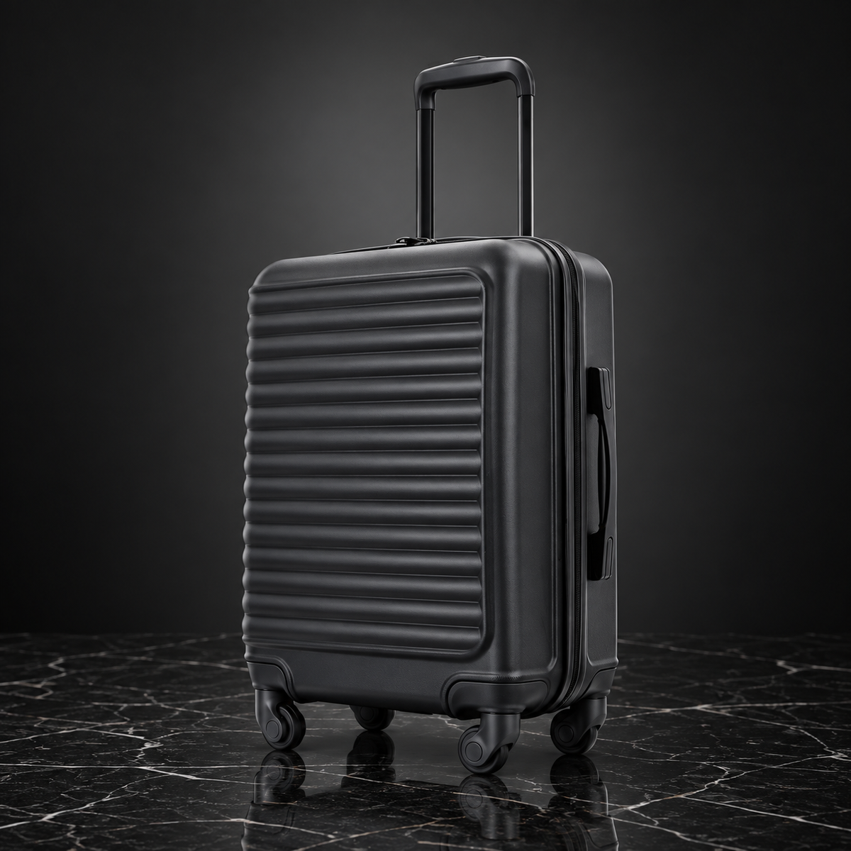 20" Carry on Luggage Lightweight Suitcase, Spinner Wheels, Black main product image