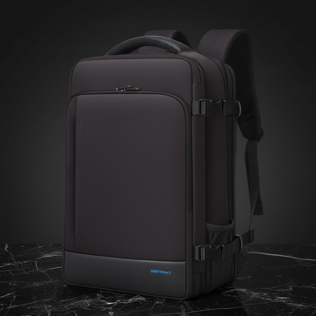 Expandable business laptop backpack preview 1