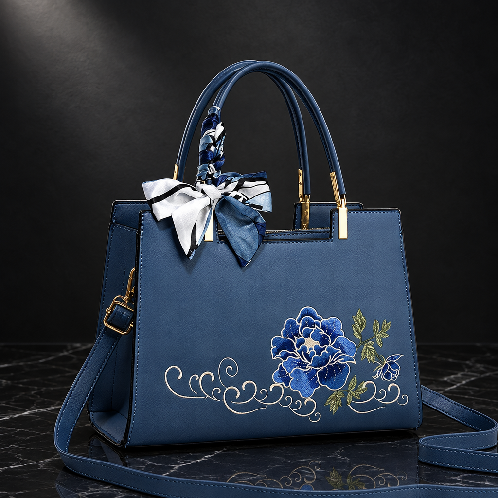 Floral embroidered bag Luna shot 4