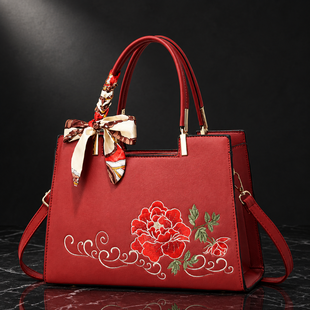 Floral embroidered bag Luna shot 6