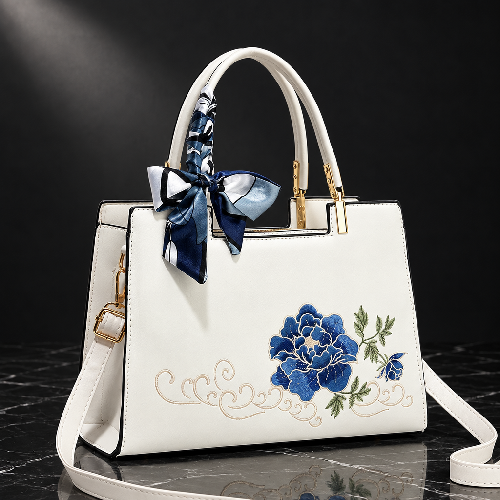 Floral embroidered bag Luna shot 7