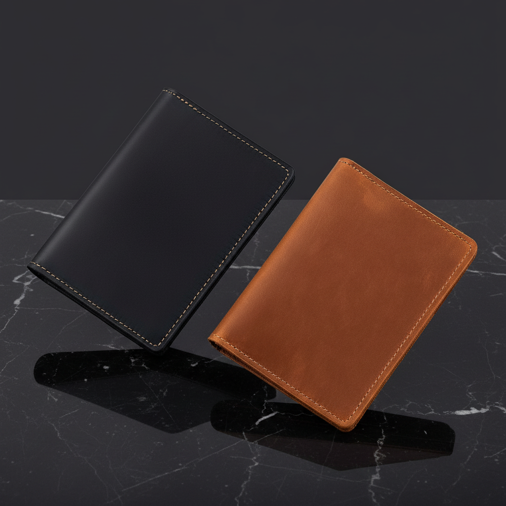 Genuine leather passport wallet preview 4