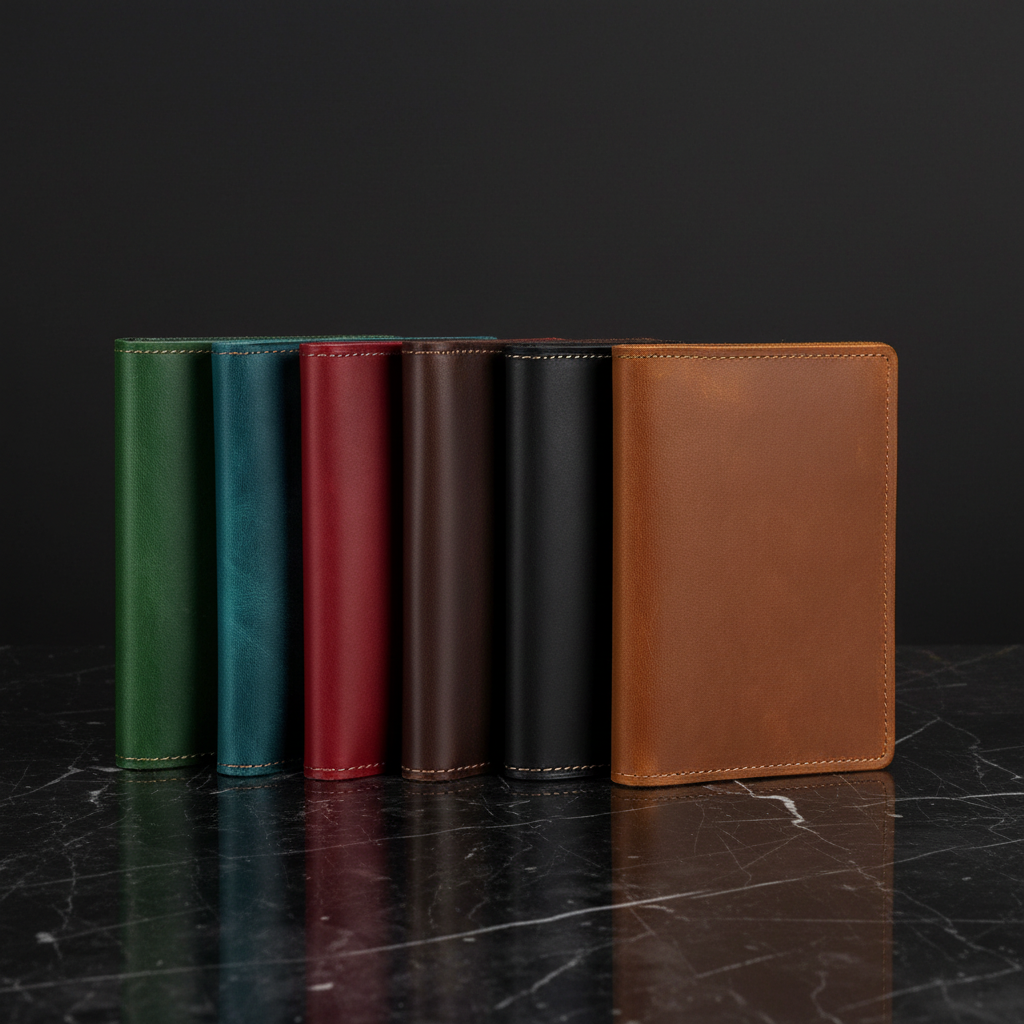 Genuine leather passport wallet preview 5
