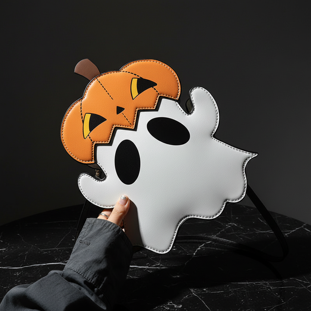 Ghost pumpkin-head bag preview 2