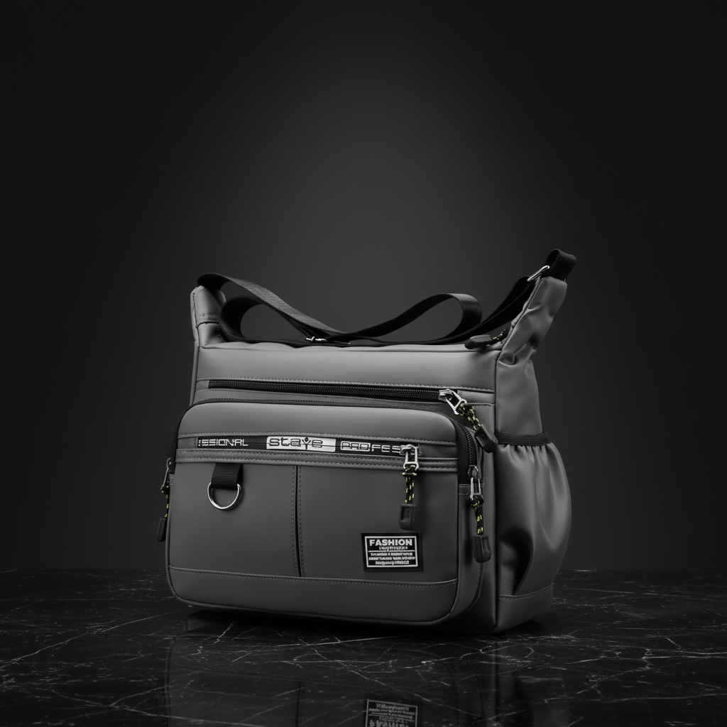 Grey bag in Luna Bags style