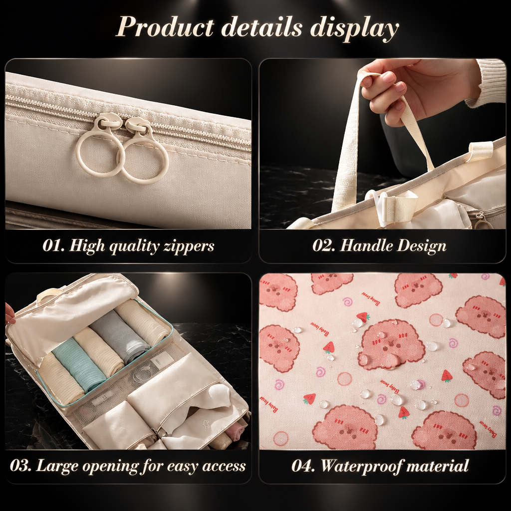 Multi-Pocket Unfolding Travel Organizer