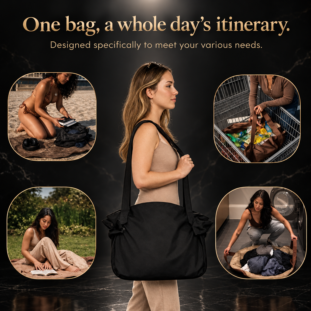 Foldable Duffel Bag + Picnic Blanket