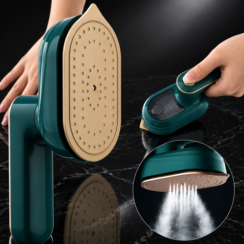 Mini Rotary Steam Iron, Portable Garment Steamer
