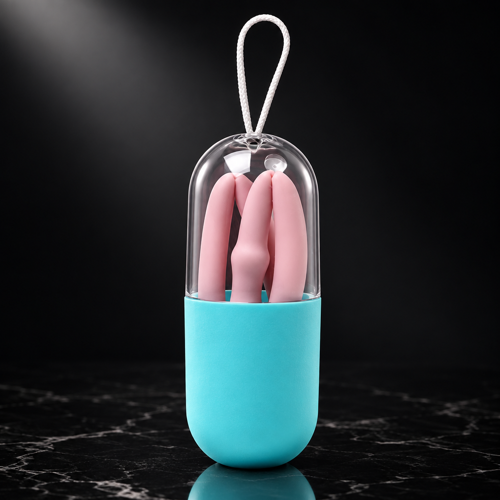 Collapsible Silicone Travel Straw with Case